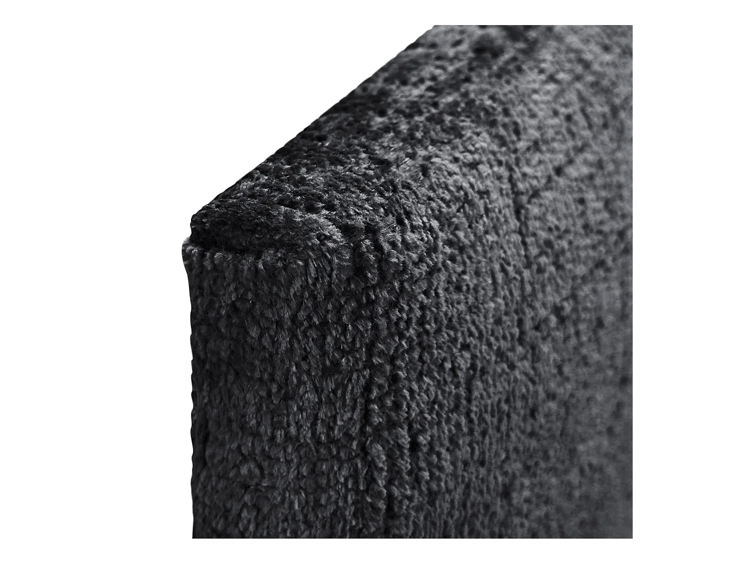DHOME Tête de Lit en laine naturelle 145x50cm pour Lit 140/135 - Noir