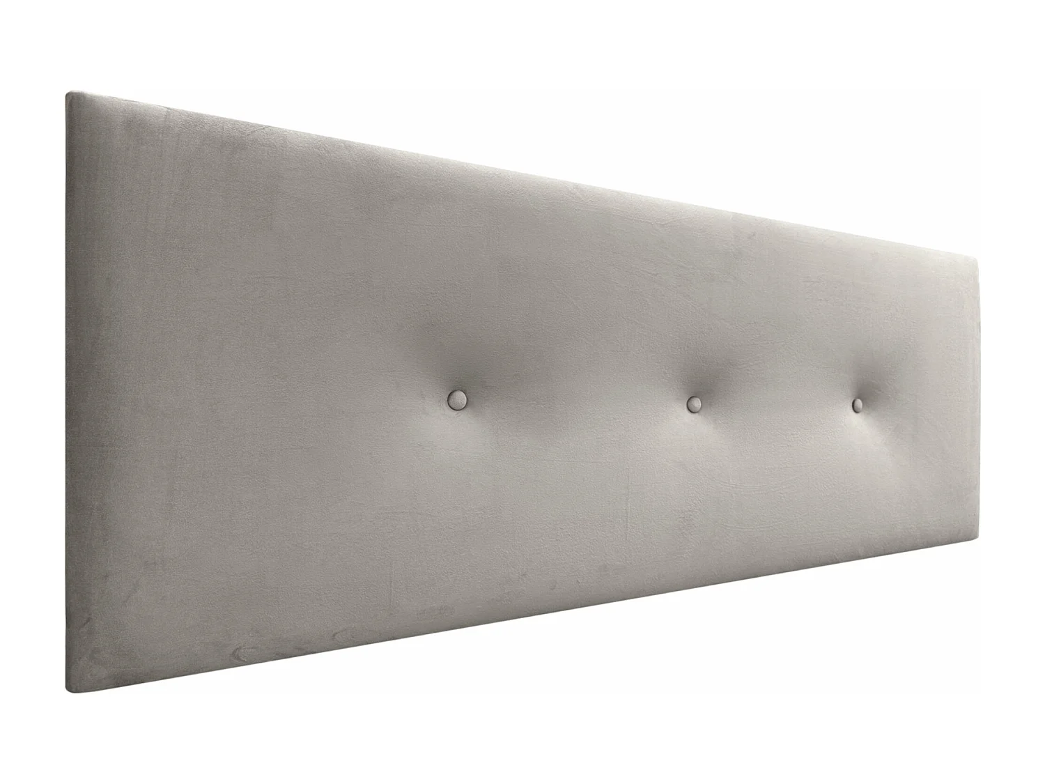 DHOME Glad fluwelen hoofdeinde met knopen 150x60 bedden 150/160 - Beige