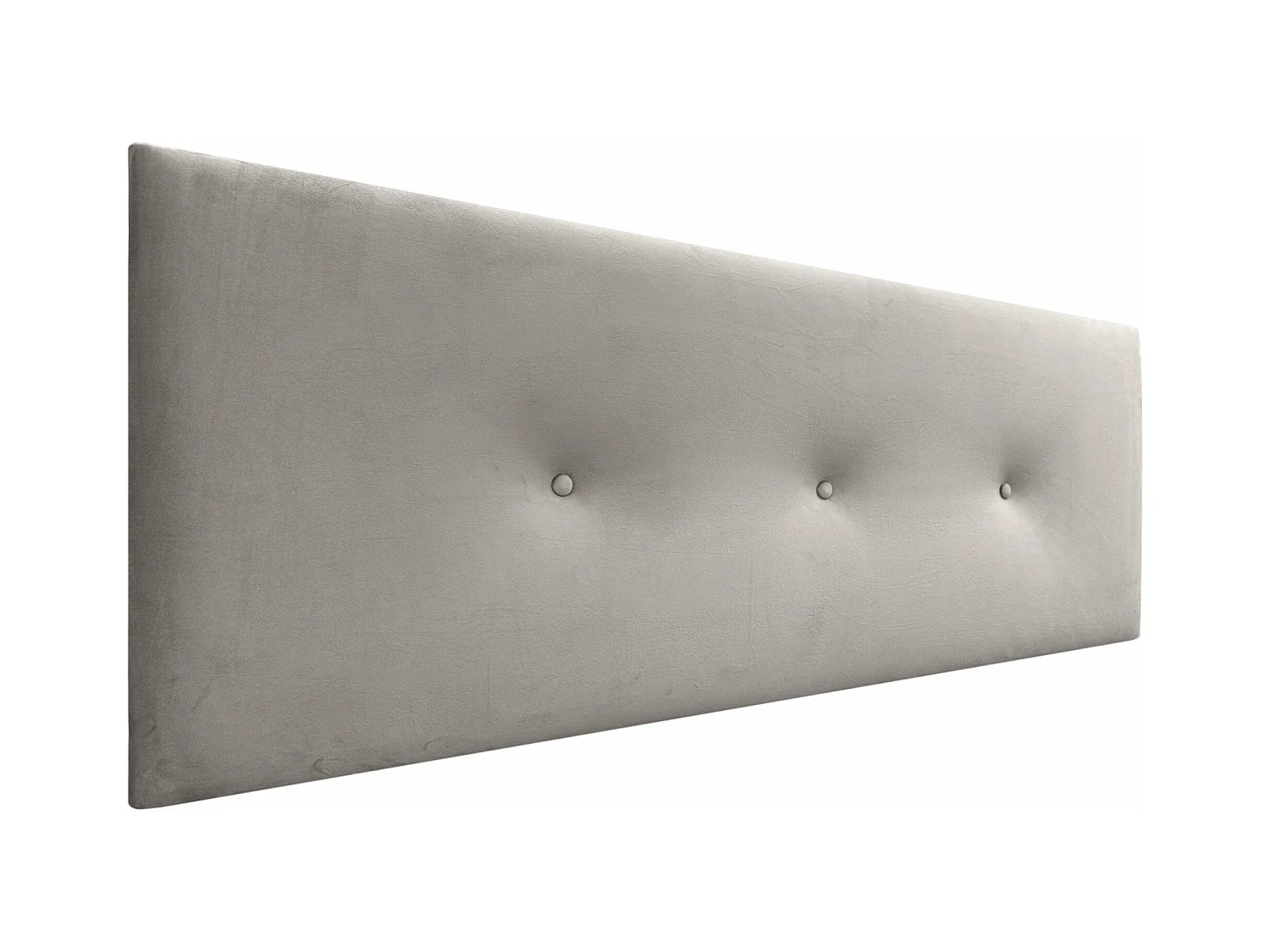 DHOME Tête de Lit Velours Lisse avec Boutons 150x60 Lits 150/160 - Beige