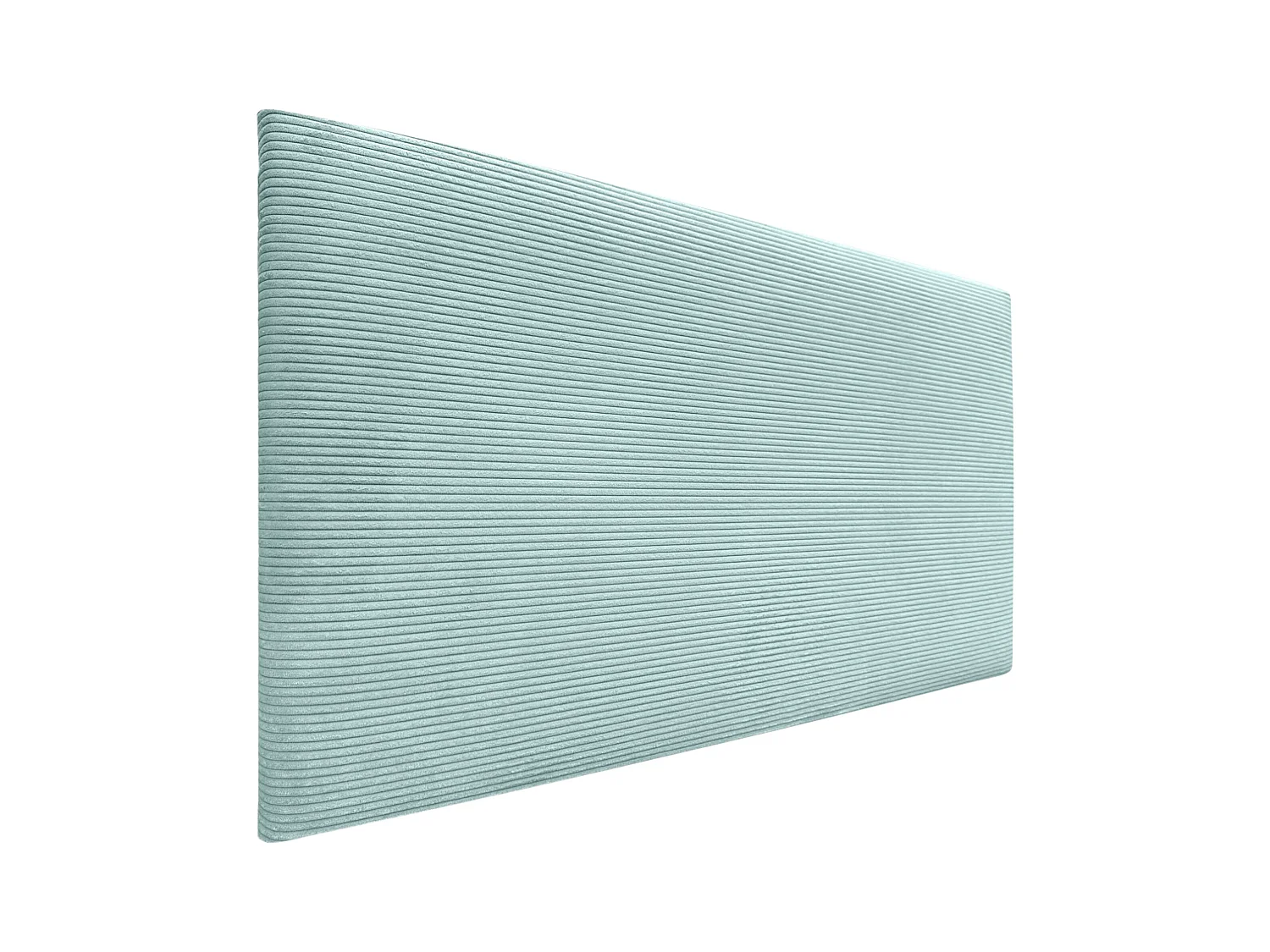 DHOME Tête de Lit Velours Côtelé Uni 160x60 Lits 150/160 - Vert Aqua