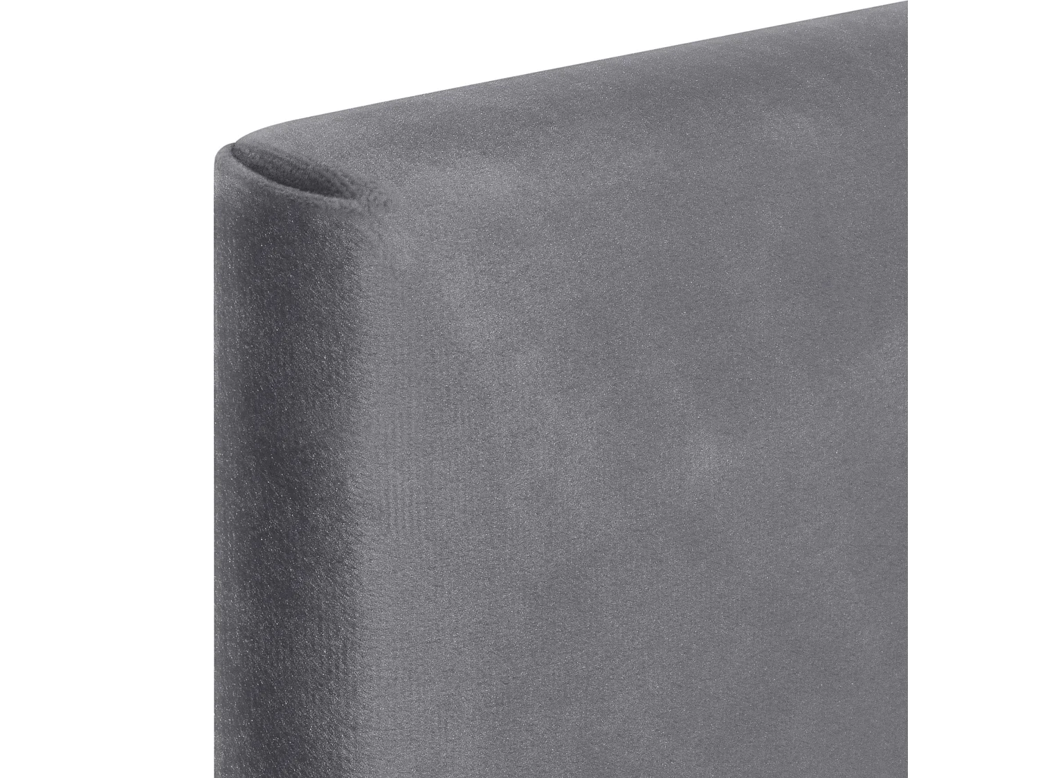 DHOME Tête de Lit Velours Lisse 105x50 Lits 105 - Gris Cendré