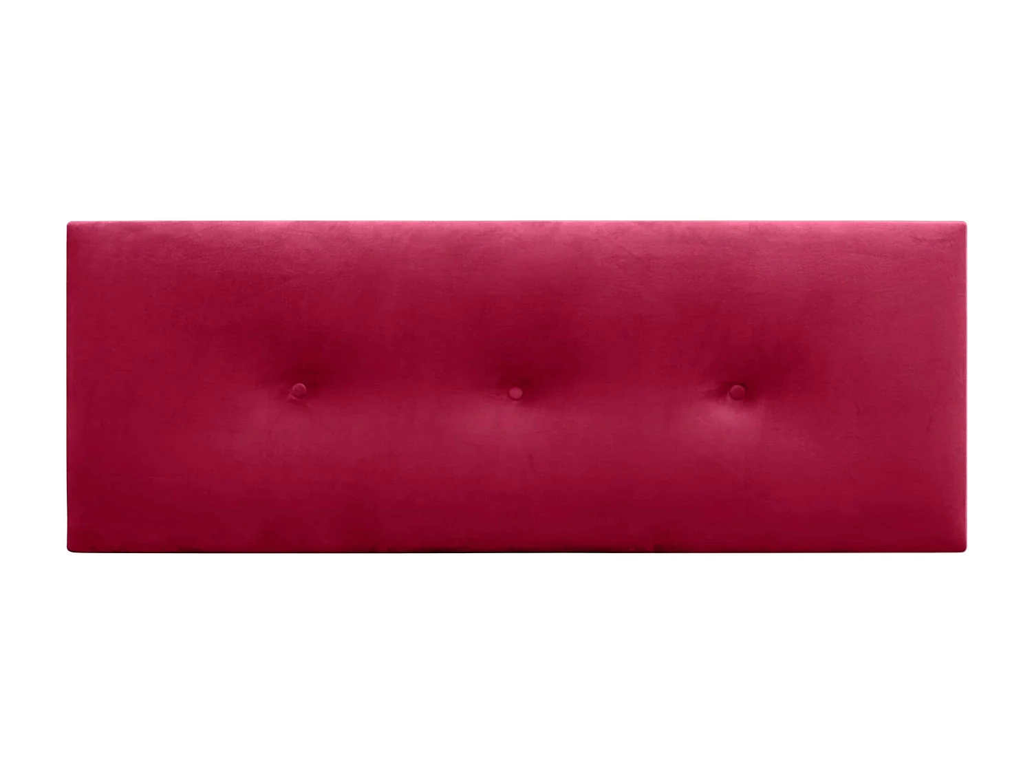 DHOME Glad fluwelen hoofdeinde met knopen 150x50 bedden 150/160 - rood