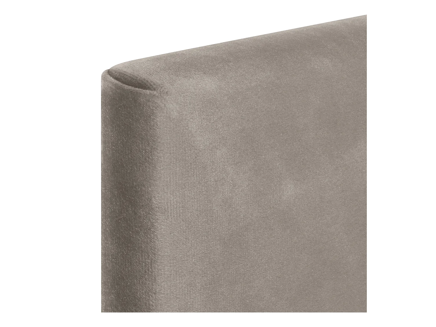 DHOME Tête de Lit Velours Lisse 160x115 avec Pieds de Lit 150/160 - Marron