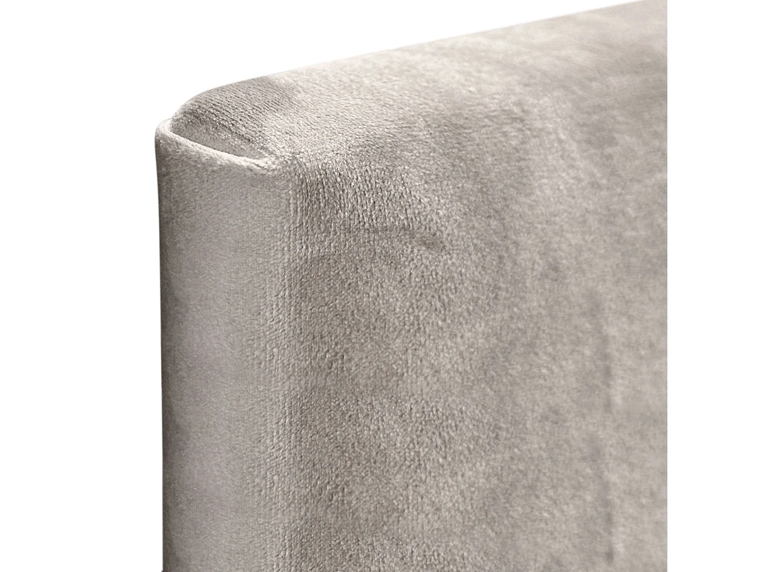 DHOME Tête de Lit Velours Lisse avec Boutons 95x105 avec Pieds de Lit 80/90 - Beige