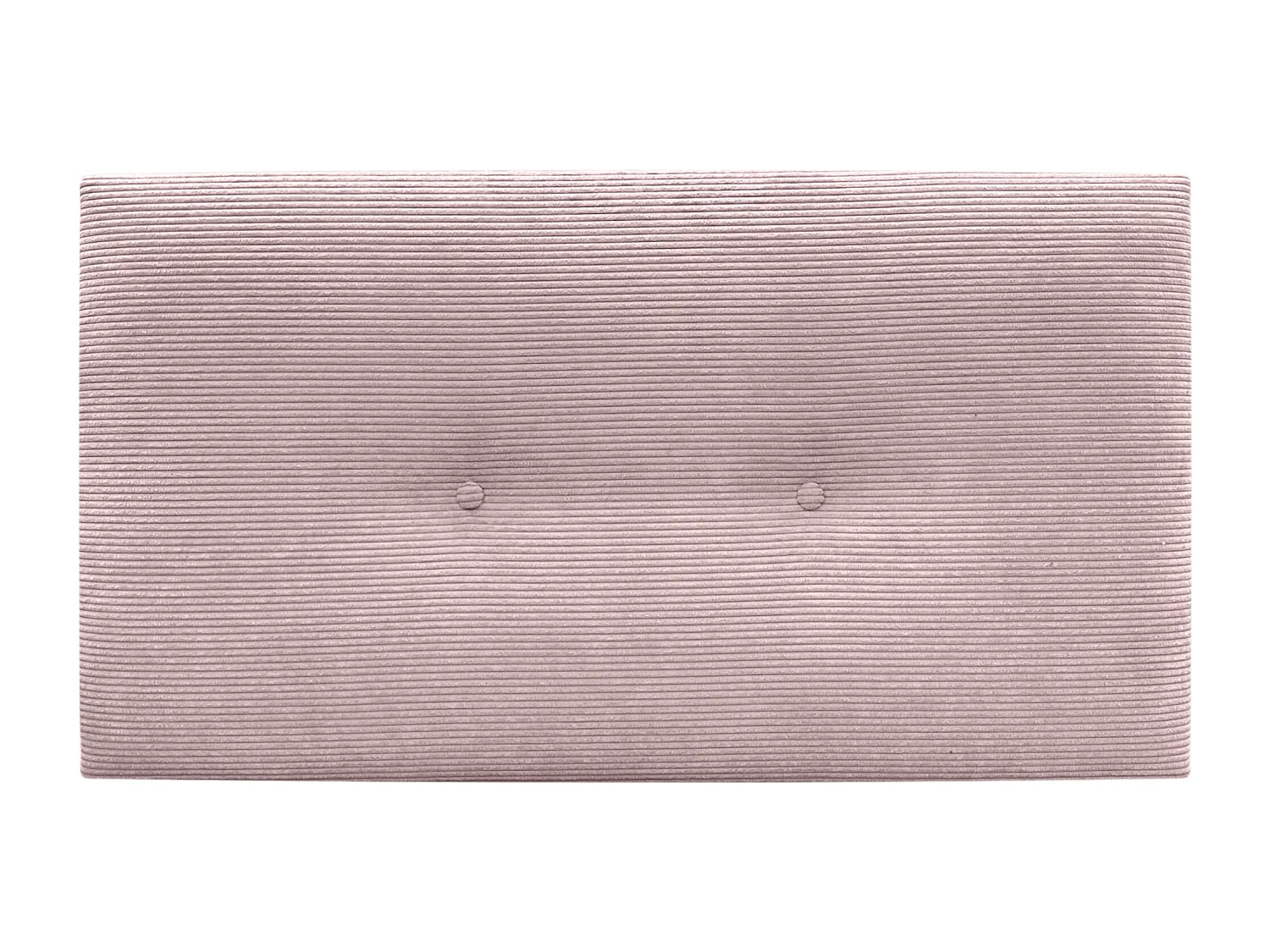 DHOME Effen corduroy hoofdeinde met knopen 90x60 bedden 80/90 - lichtroze