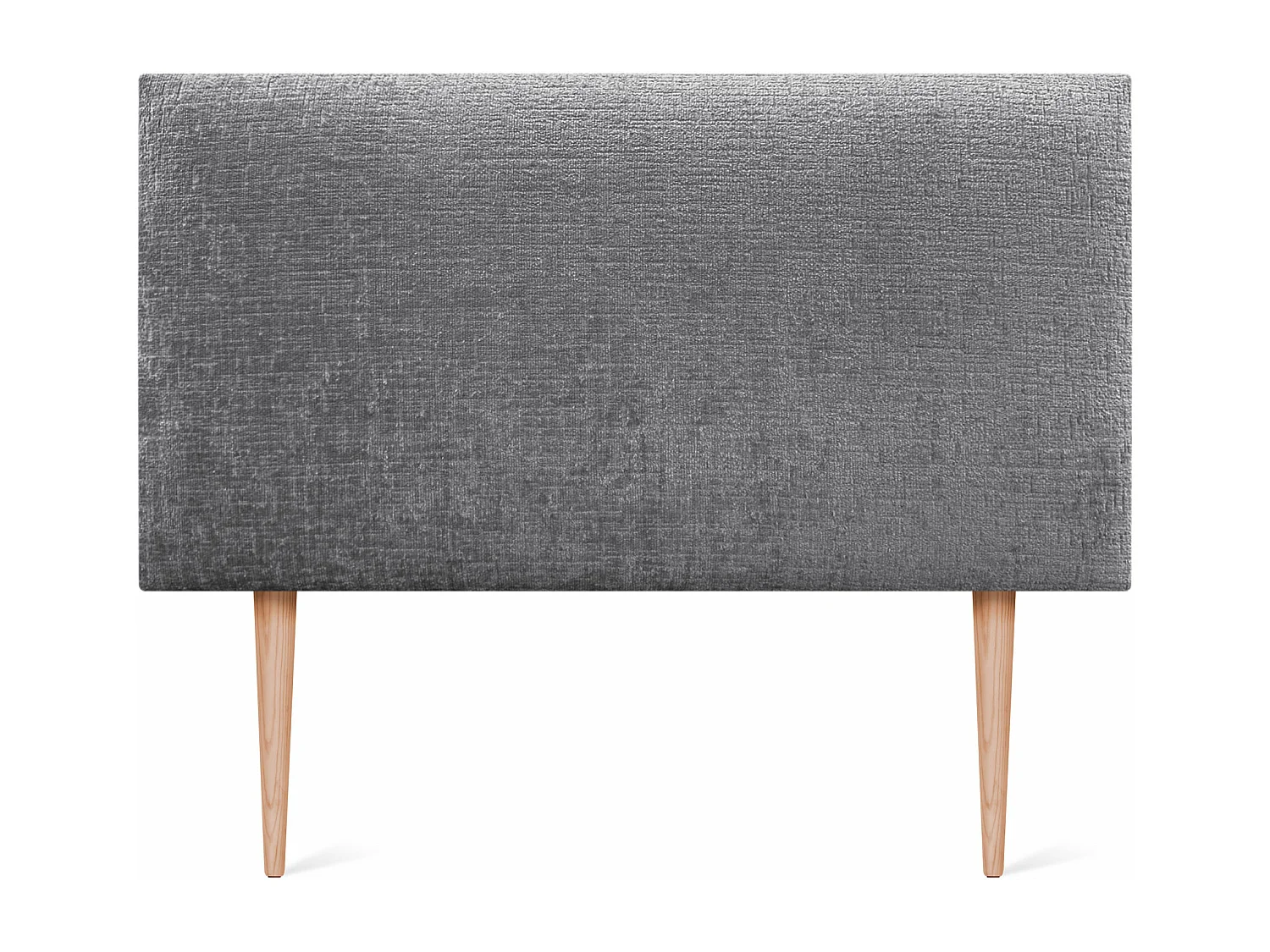 DHOME Tête de Lit Laine Naturelle 110x105cm avec Pieds de Lit 105/110 - Gris