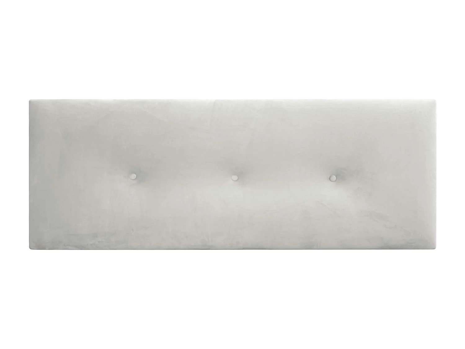 DHOME Tête de Lit Velours Lisse avec Boutons 160x60 Lits 150/160 - Blanc