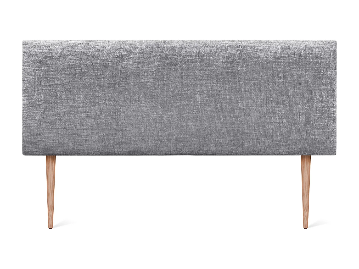 DHOME Kopfteil aus Naturwolle 160 x 105 cm mit Bettbeinen 150/160 – Hellgrau