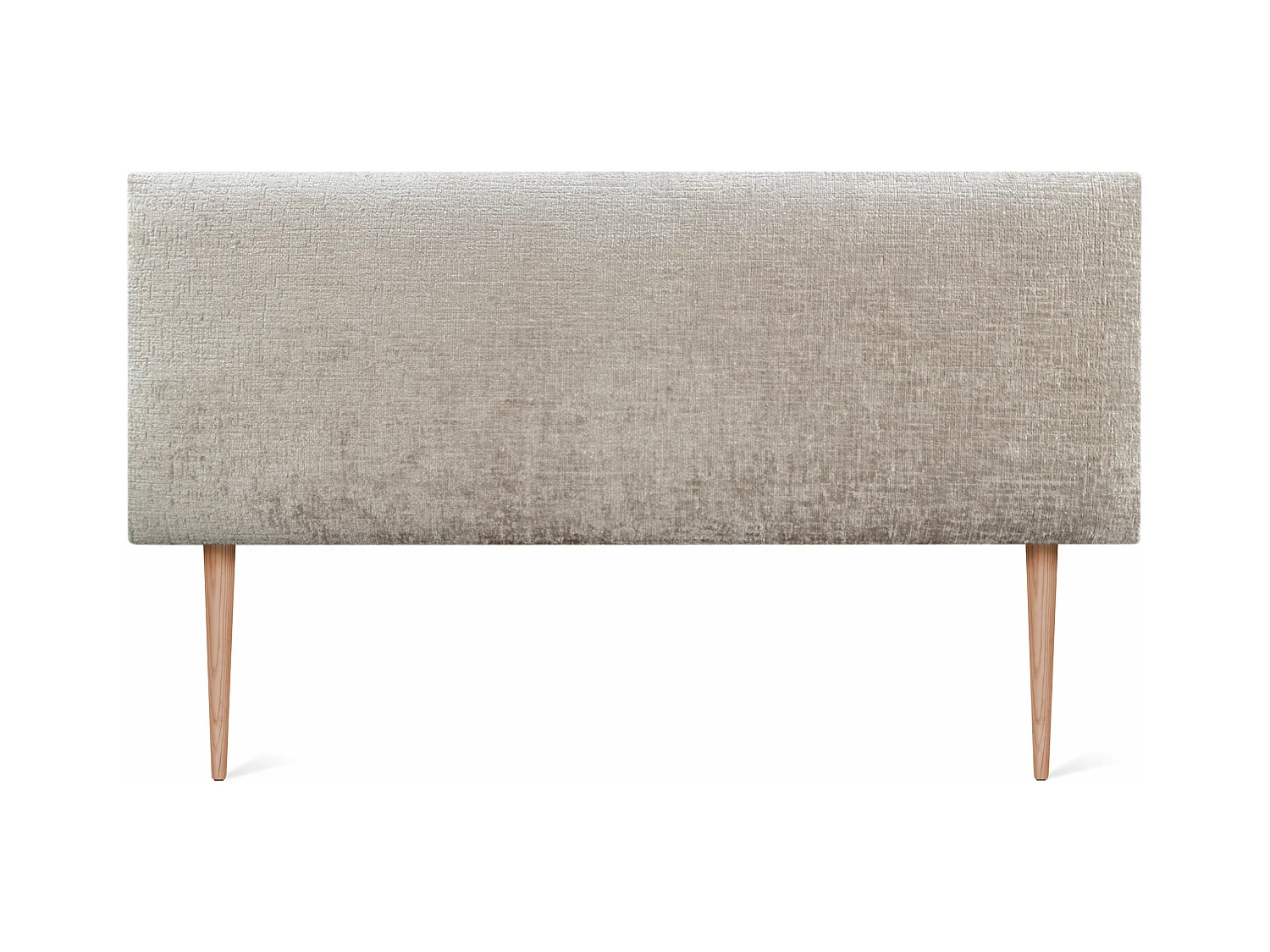 DHOME Tête de Lit Laine Naturelle 160x105cm avec Pieds de Lit 150/160 - Beige