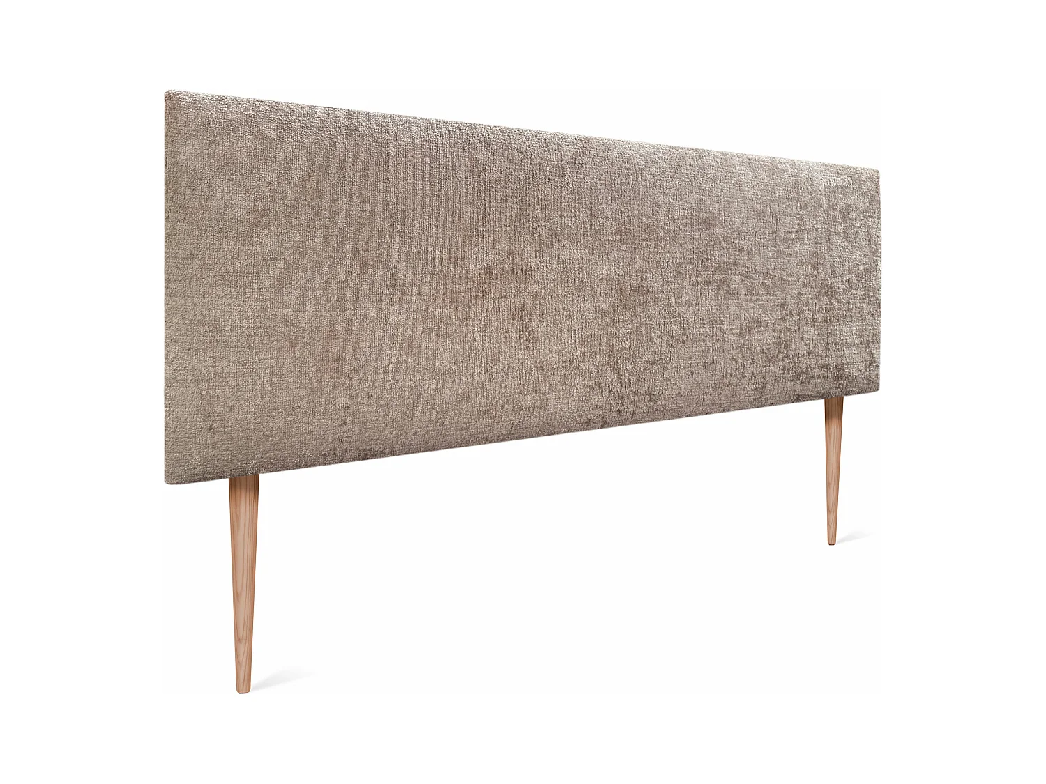 DHOME Hoofdbord van natuurlijke wol 145x105cm met bedpoten 140/135 - Bruin