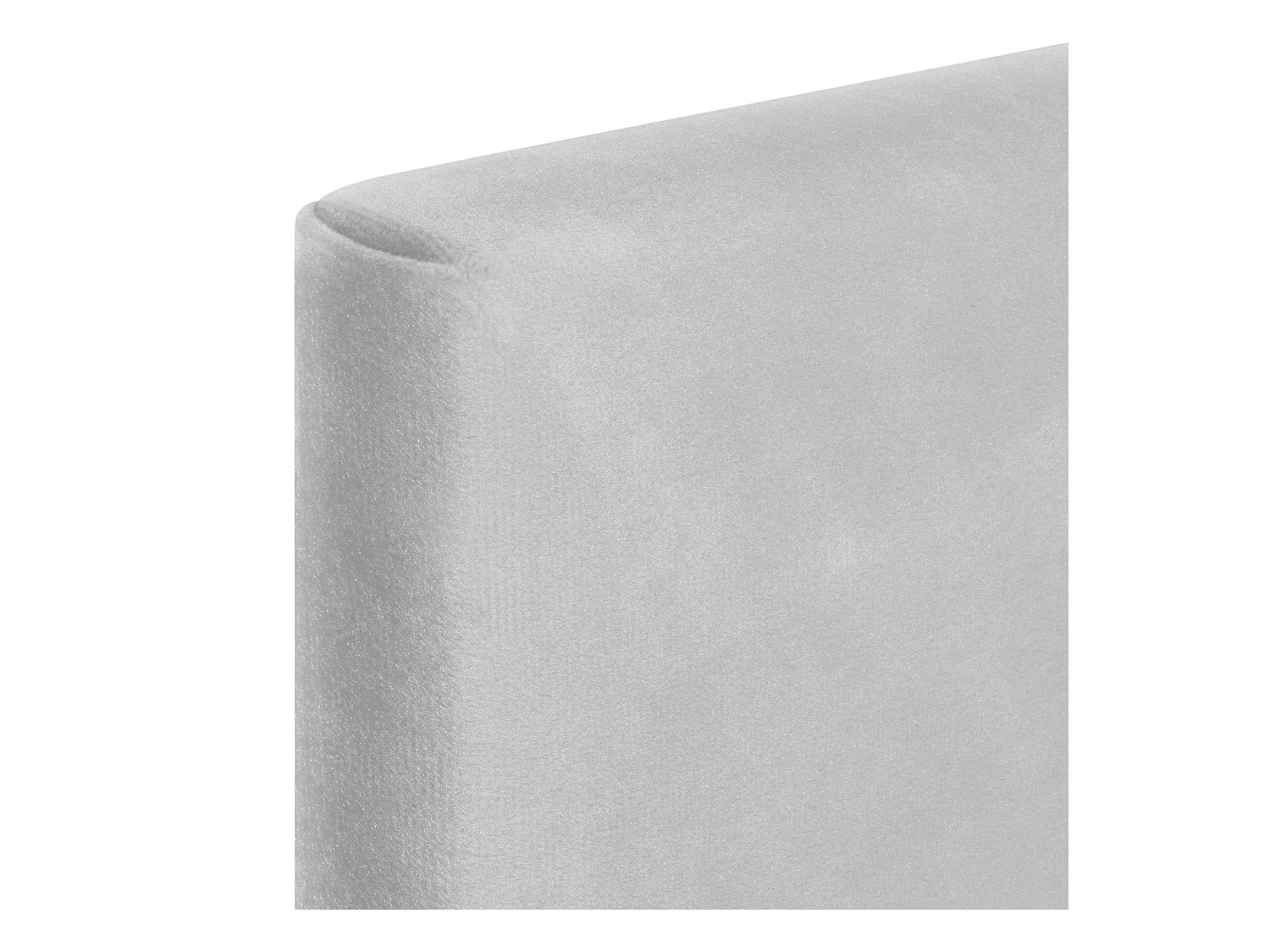 DHOME Testiera in Velluto Liscio 135x115 con Gambe Letto 120/135/140 - Bianco
