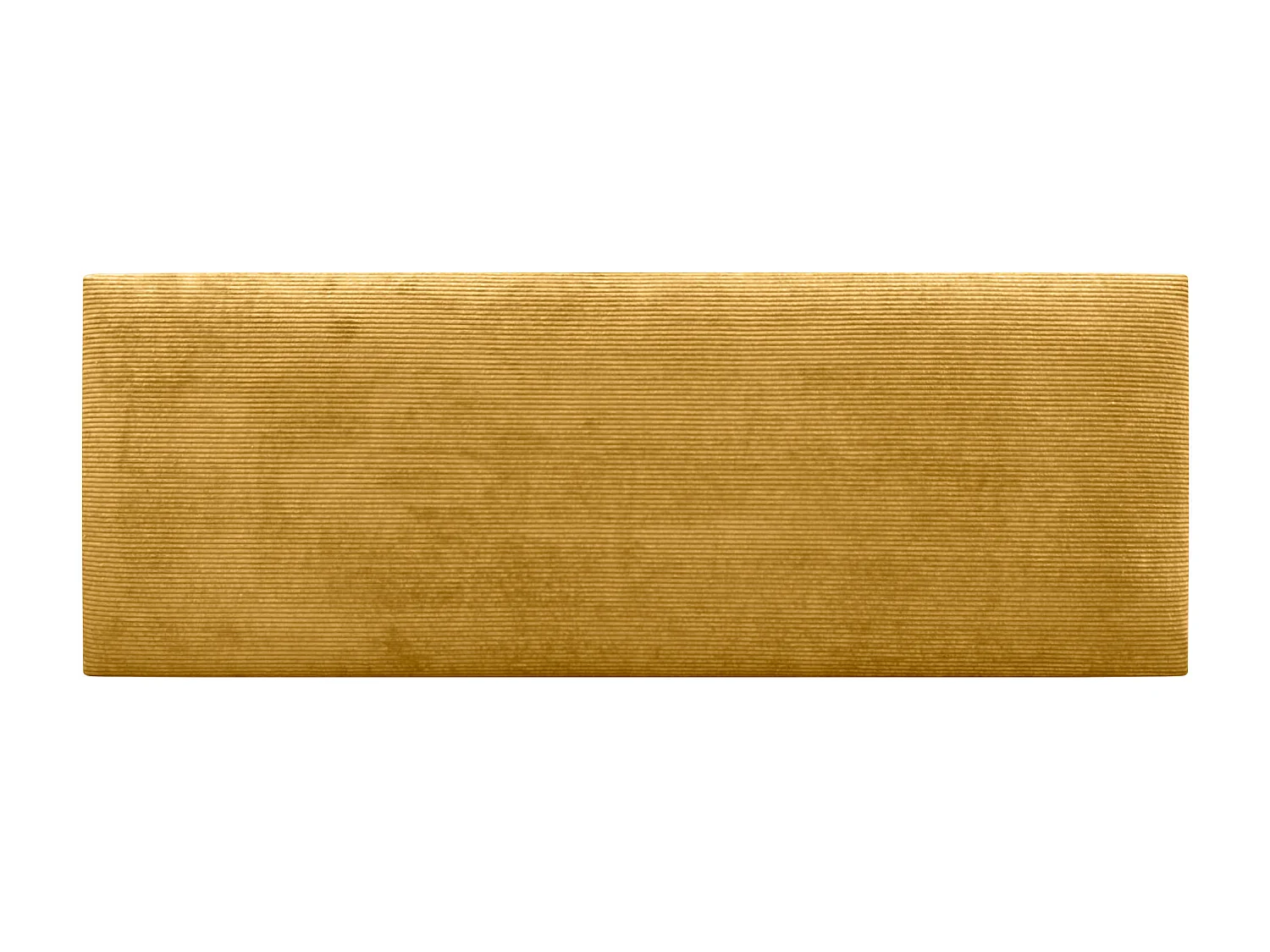 DHOME Effen corduroy hoofdeinde 145x60 bedden 120/135/140 - Mosterd