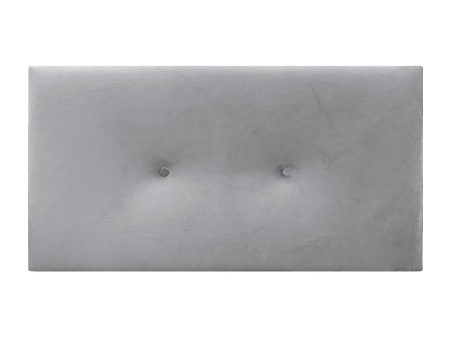DHOME Glad fluwelen hoofdeinde met knopen 105x60 bedden 105 - lichtgrijs