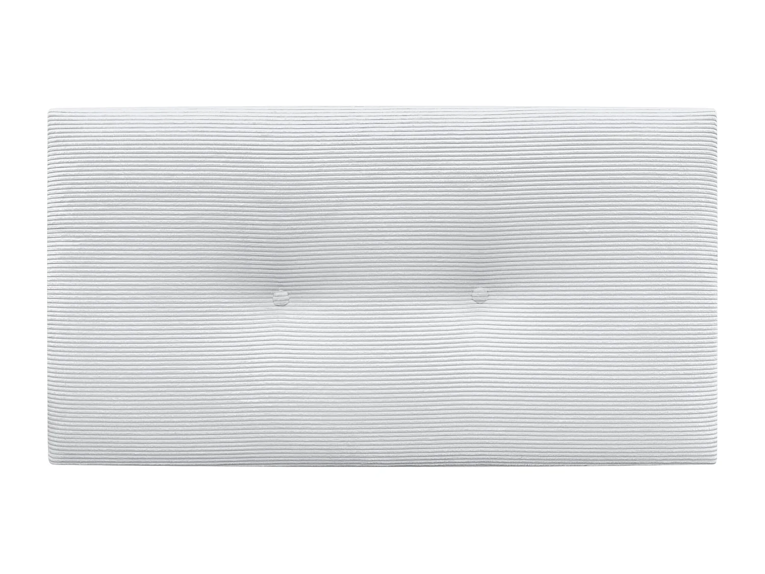 DHOME Effen corduroy hoofdeinde met knopen 90x60 bedden 80/90 - Wit