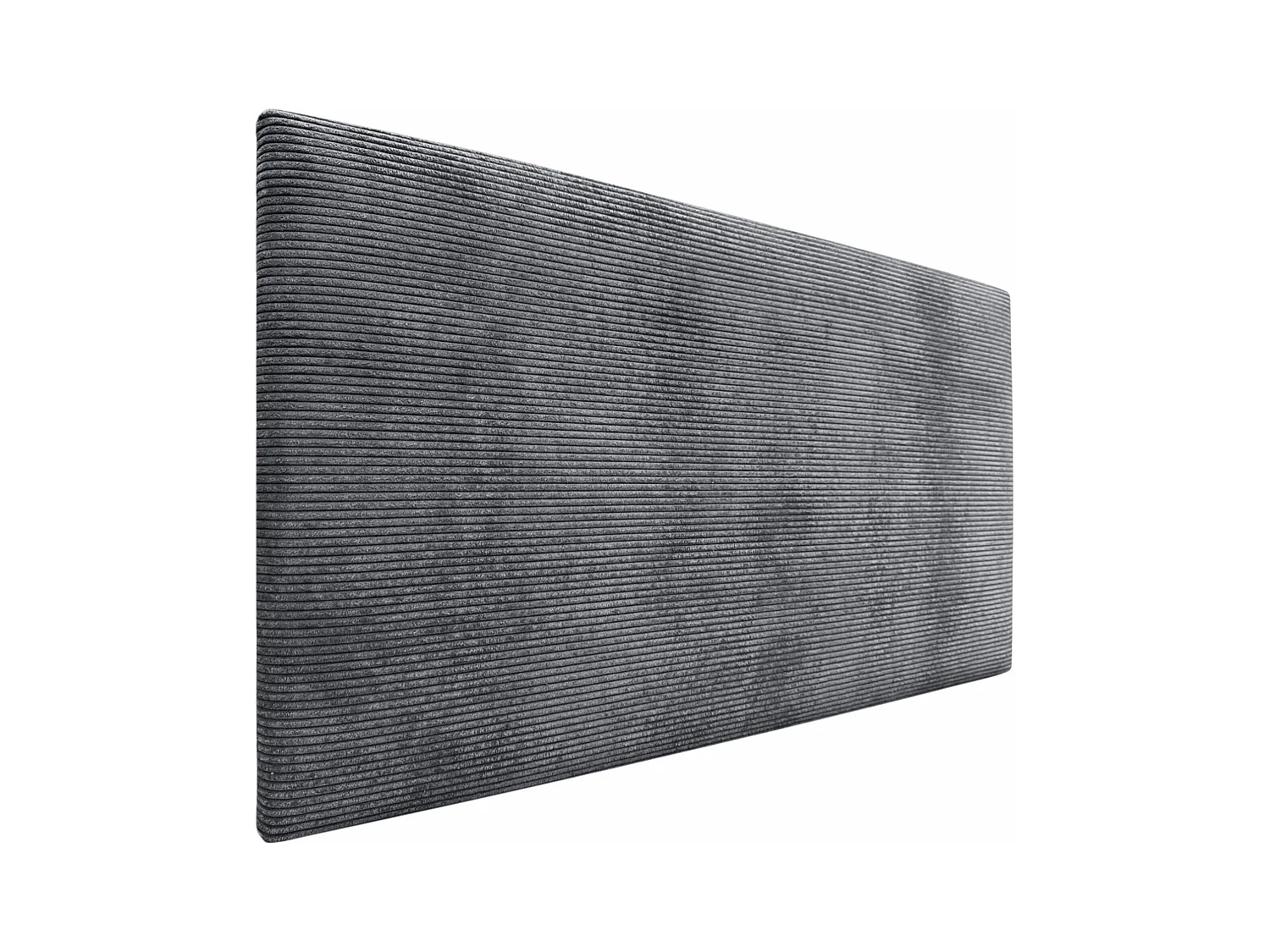 DHOME Tête de Lit Velours Côtelé Uni 90x50 Lits 80/90 - Gris Foncé