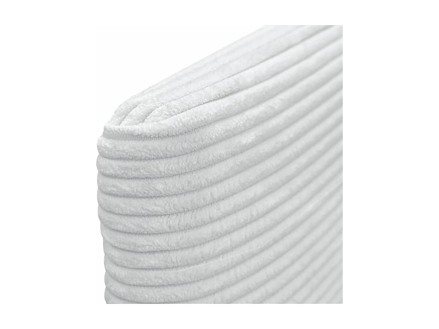 DHOME Plain Cord-Kopfteil 95x50 Betten 80/90 – Weiß