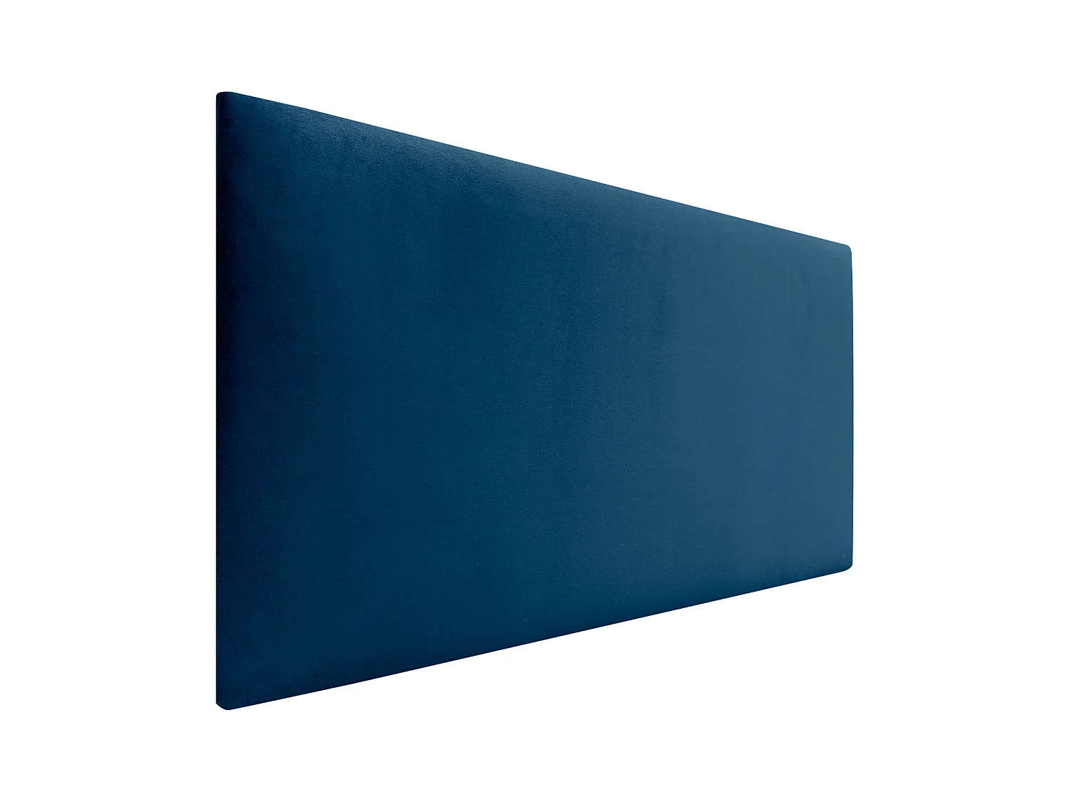 DHOME Kopfteil aus glattem Samt, 95 x 60 cm, Betten 80/90 – Blau