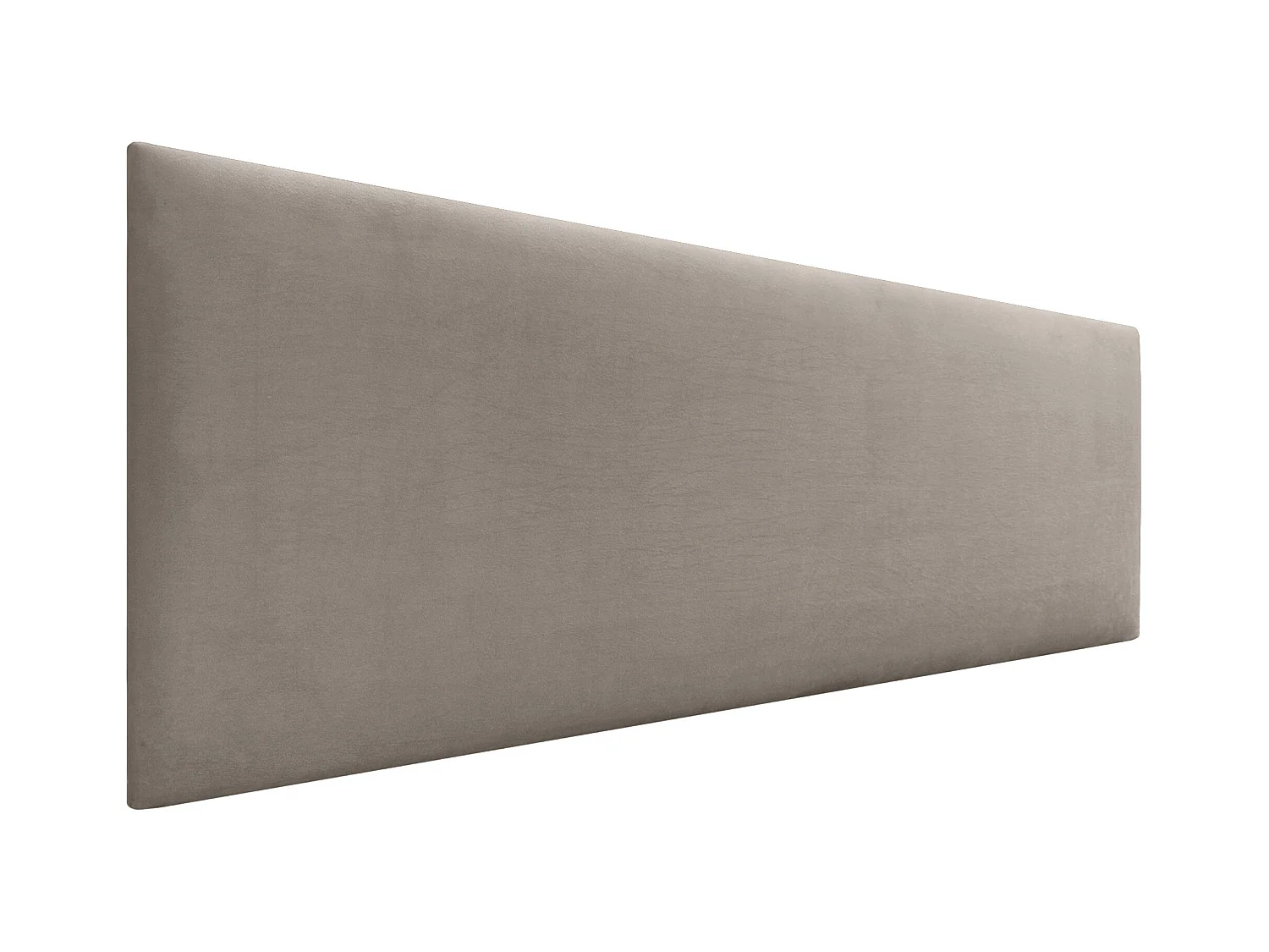DHOME Tête de Lit Velours Lisse 145x60 Lits 120/135/140 - Marron