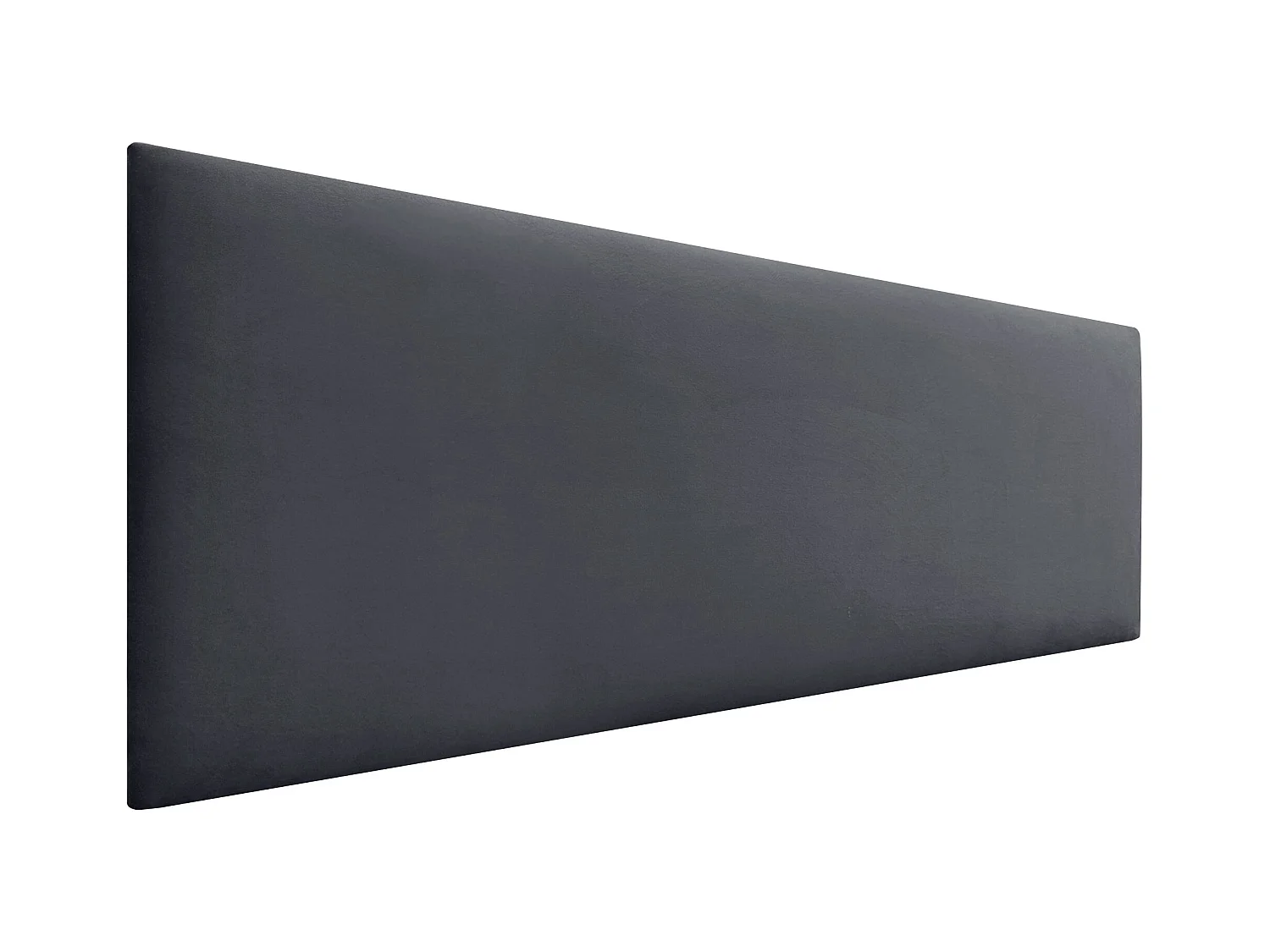 DHOME Tête de Lit Velours Lisse 135x60 Lits 120/135/140 - Gris Foncé