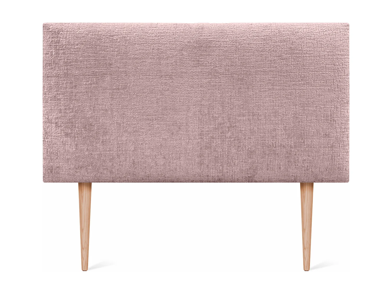 DHOME Tête de Lit laine naturelle 90x105cm avec pieds de Lit 80/90 - Saumon