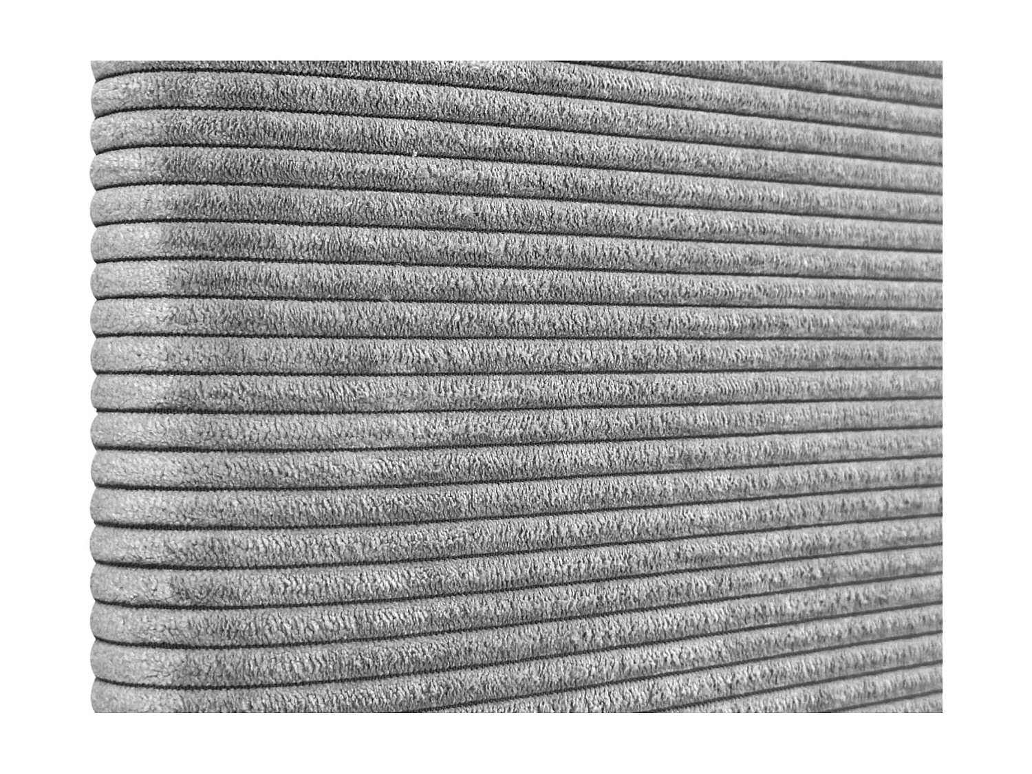 DHOME Tête de Lit Velours Côtelé Uni 160x50 Lits 150/160 - Gris