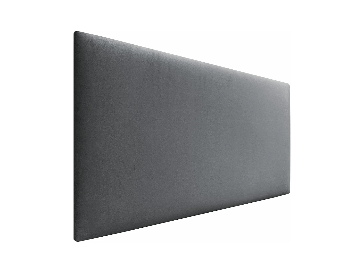 DHOME Tête de Lit Velours Lisse 80x50 Lits 80/90 - Gris Cendré