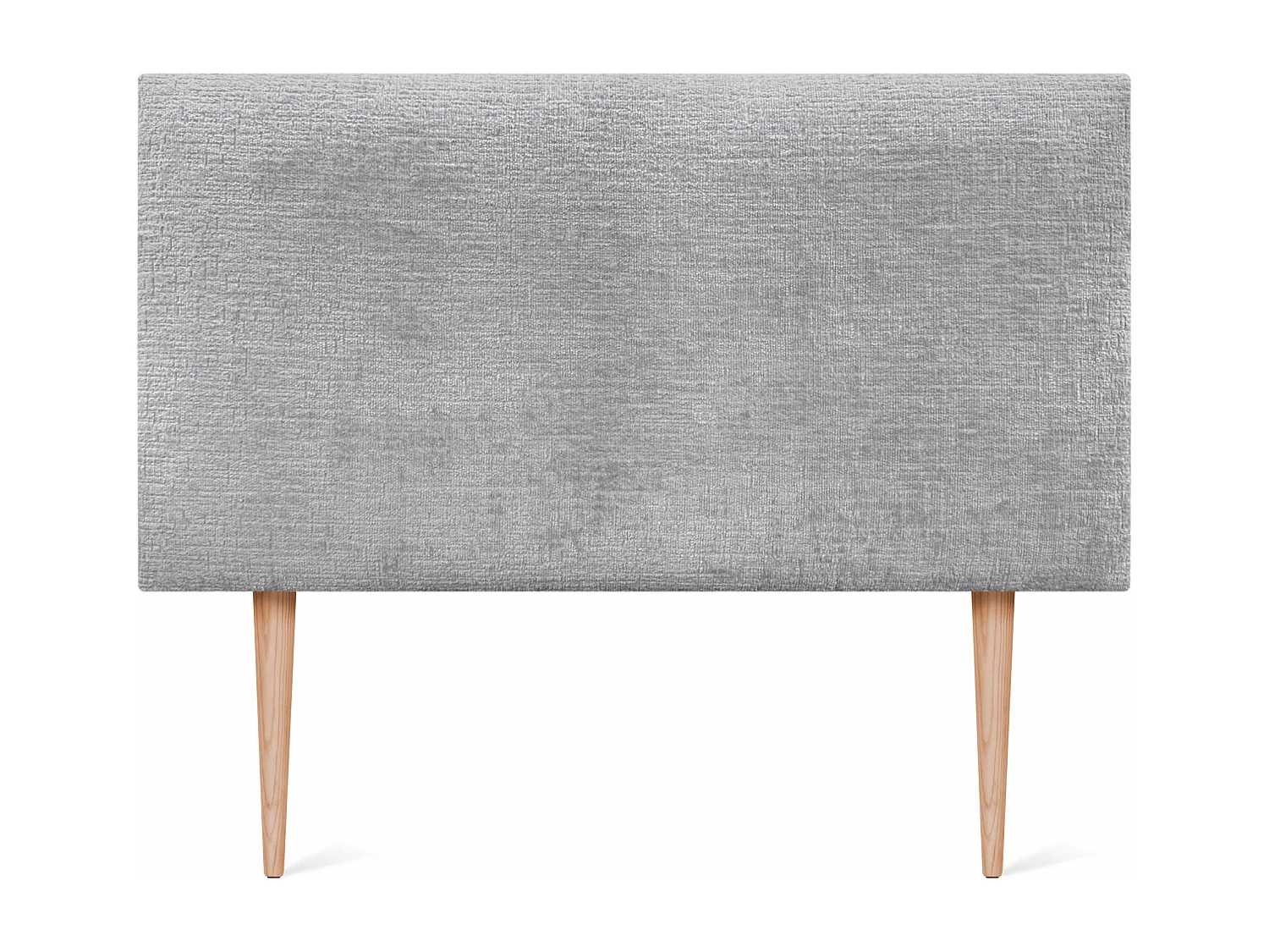 DHOME Hoofdbord van natuurlijke wol 95x105cm met bedpoten 90 - Lichtgrijs