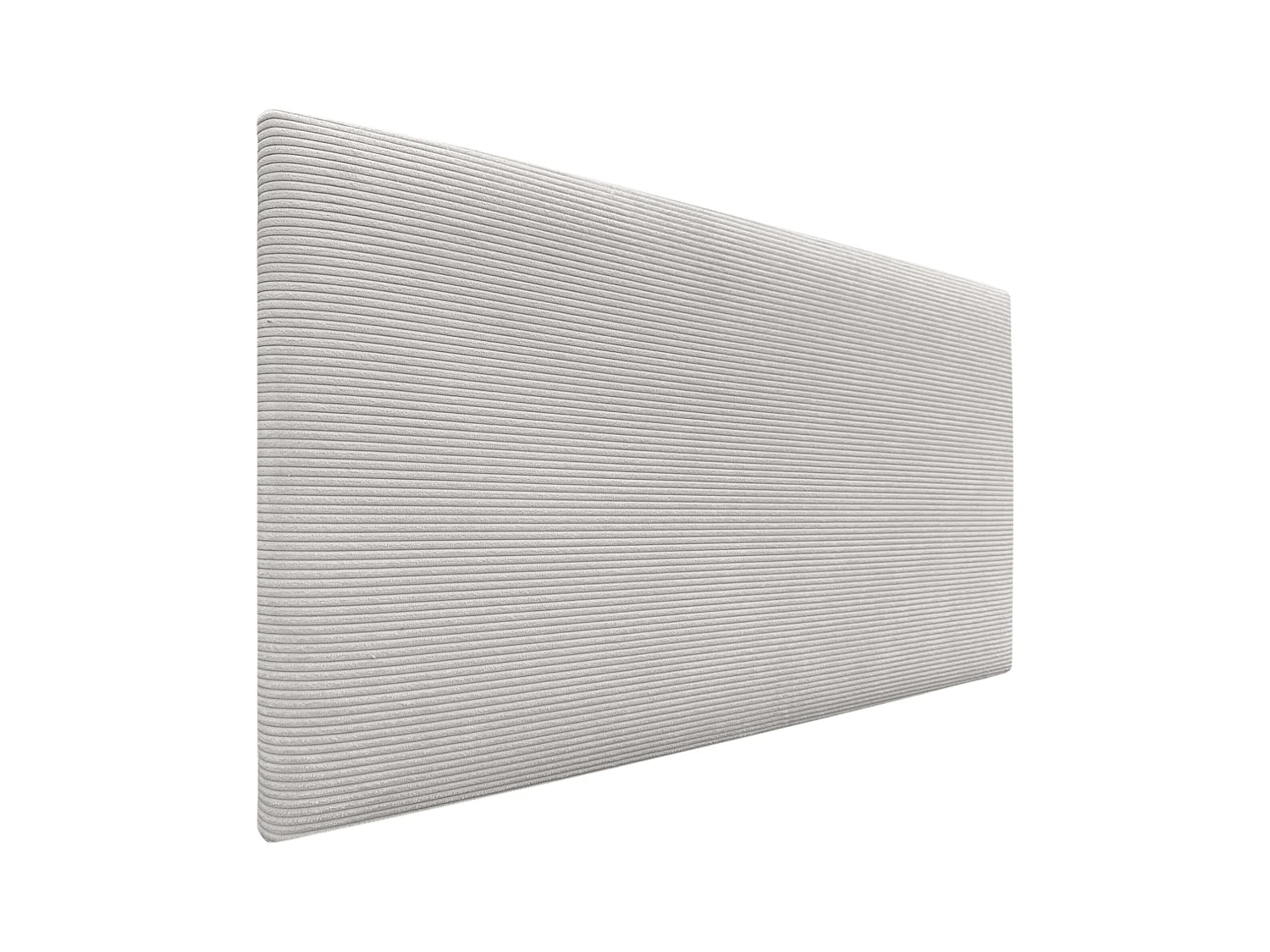 DHOME Tête de Lit Velours Côtelé Uni 105x60 Lits 105 - Blanc Os