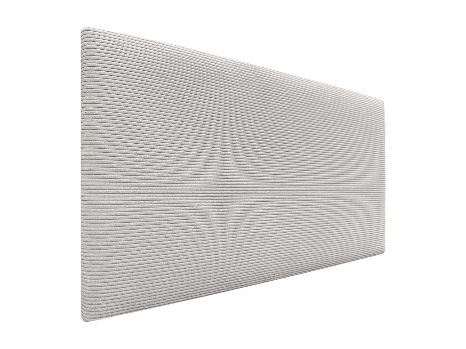 DHOME Tête de Lit Velours Côtelé Uni 105x60 Lits 105 - Blanc Os
