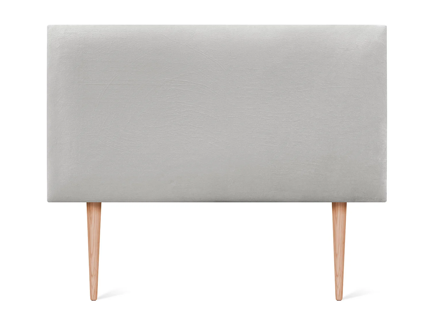 DHOME Cabeceira Smooth Velve 110x105 com pernas de cama 105 - Branco