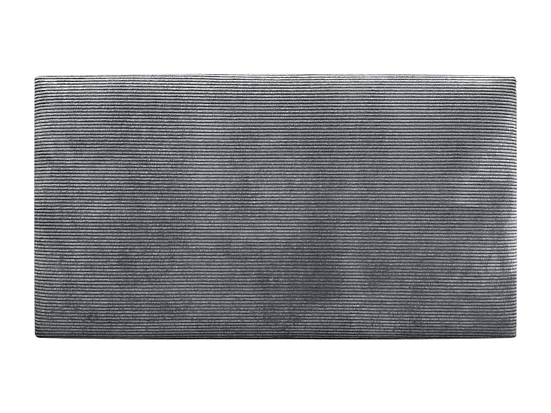 DHOME Tête de Lit Velours Côtelé Uni 80x60 Lits 80/90 - Gris Foncé