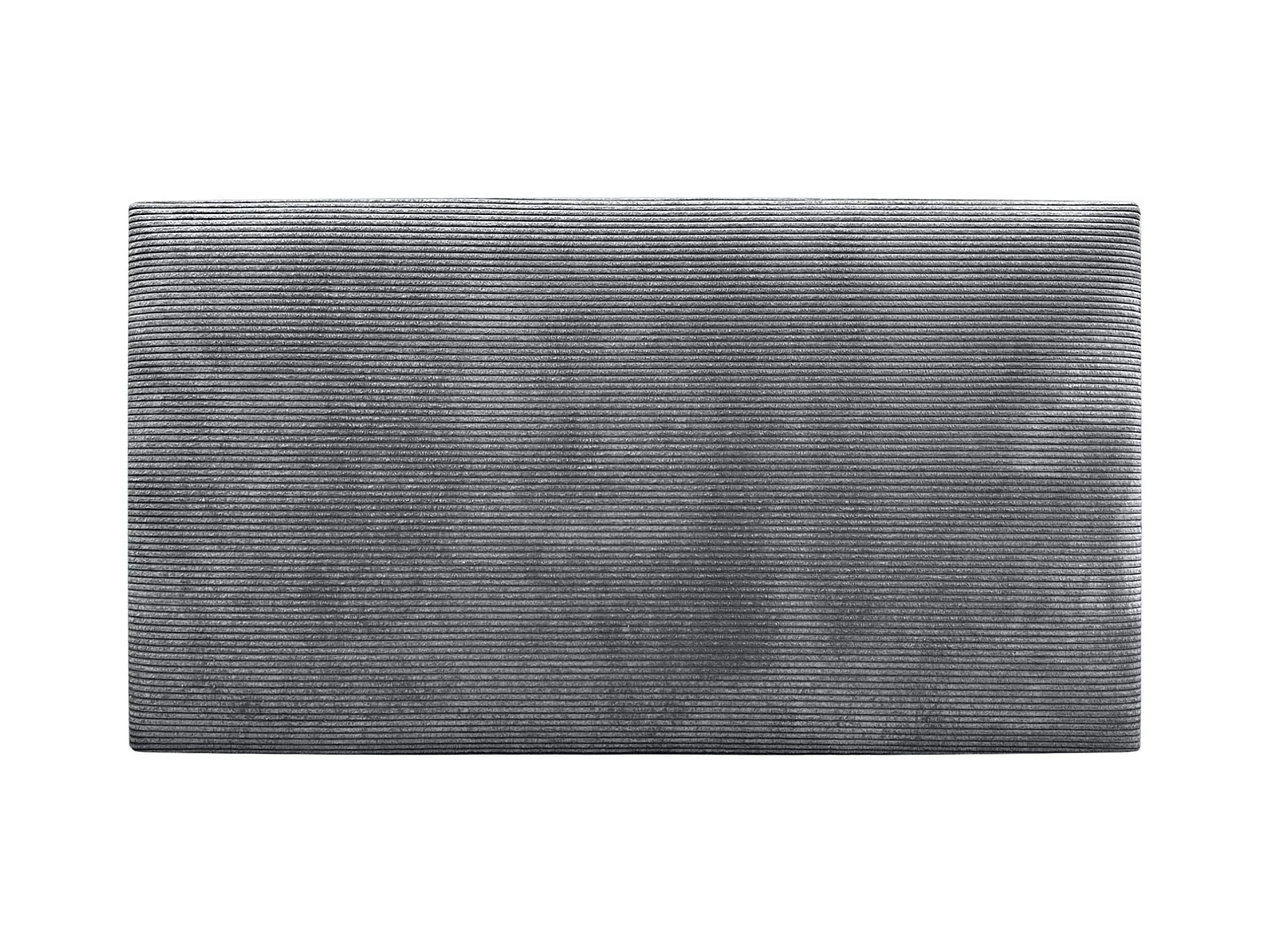 DHOME Tête de Lit Velours Côtelé Uni 80x60 Lits 80/90 - Gris Foncé