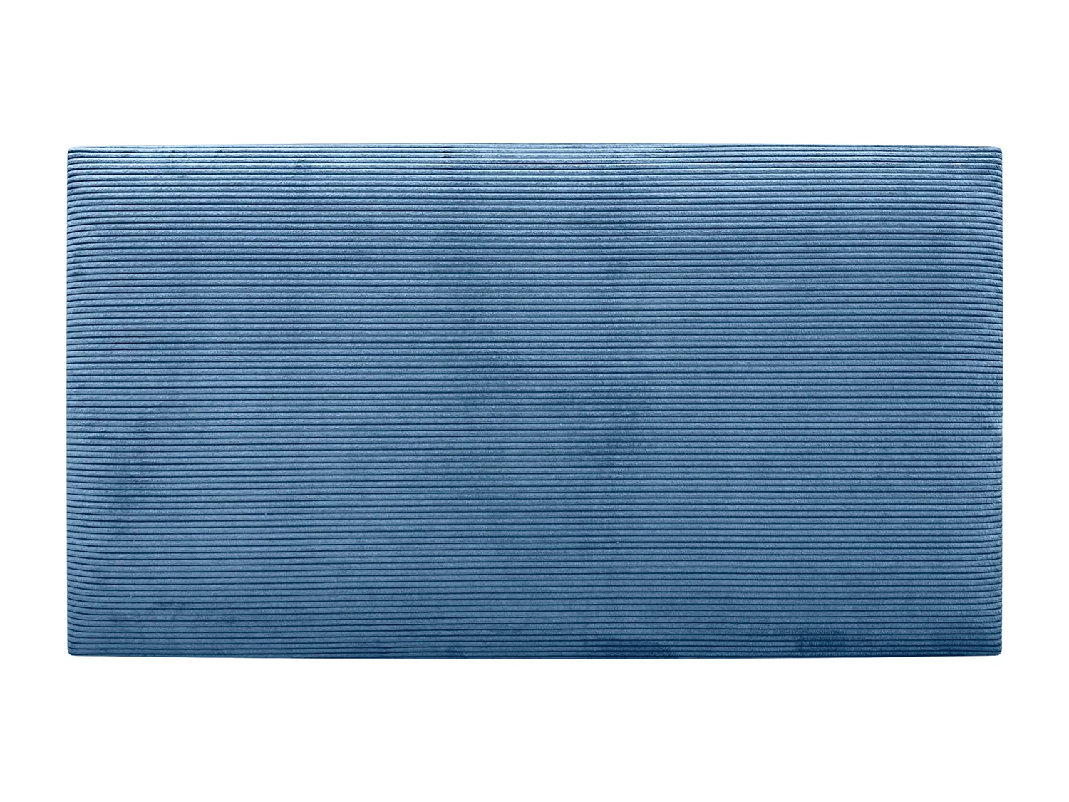 DHOME Effen corduroy hoofdeinde 105x60 bedden 105 - blauw