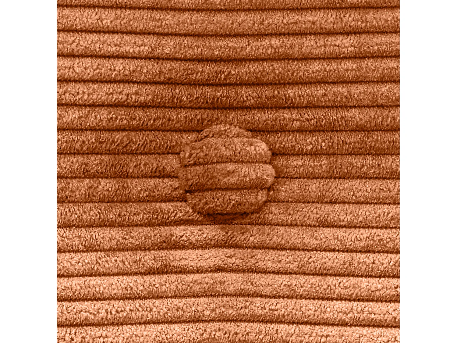 DHOME Einfarbiges Cord-Kopfteil mit Knöpfen 135x60 Betten 120/135/140 – Orange