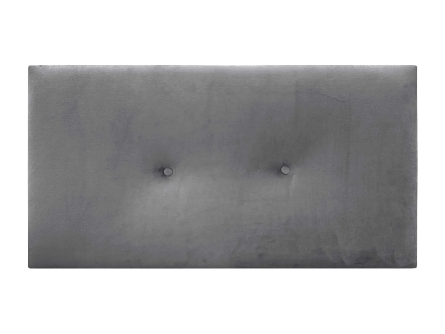 DHOME Tête de Lit Velours Lisse avec Boutons 95x60 Lits 80/90 - Gris Cendré