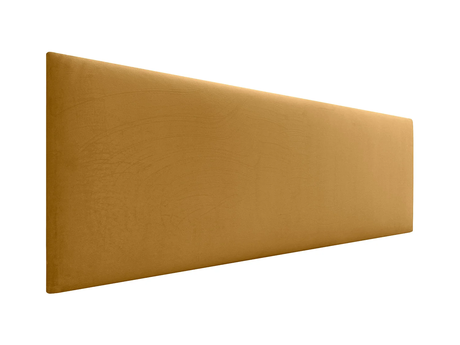 DHOME Tête de Lit Velours Lisse 160x50 Lits 150/160 - Moutarde