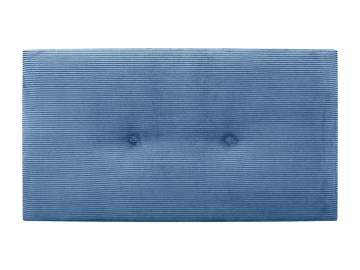 DHOME Einfarbiges Cord-Kopfteil mit Knöpfen 105x60 Betten 105 – Blau