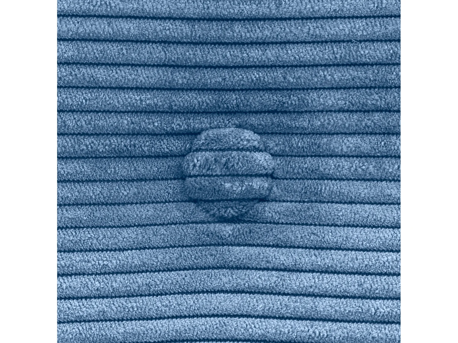 DHOME Tête de Lit Velours Côtelé Uni avec Boutons 105x60 Lits 105 - Bleu