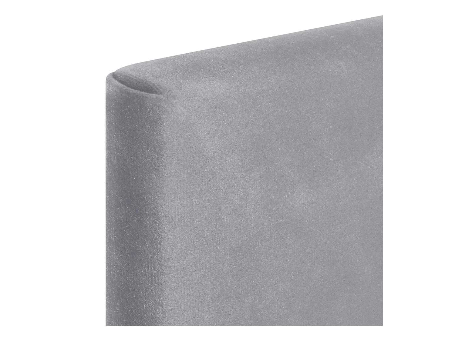 DHOME Tête de Lit Velours Lisse 80x115 avec Pieds de Lit 80/90 - Gris Clair