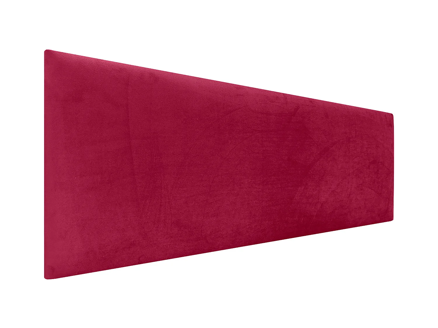 DHOME Tête de Lit Velours Lisse 135x60 Lits 120/135/140 - Rouge