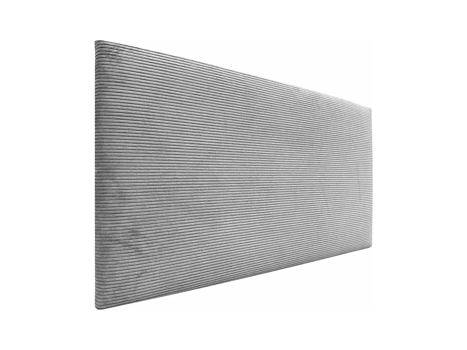 DHOME Tête de Lit Velours Côtelé Uni 150x50 Lits 150/160 - Gris