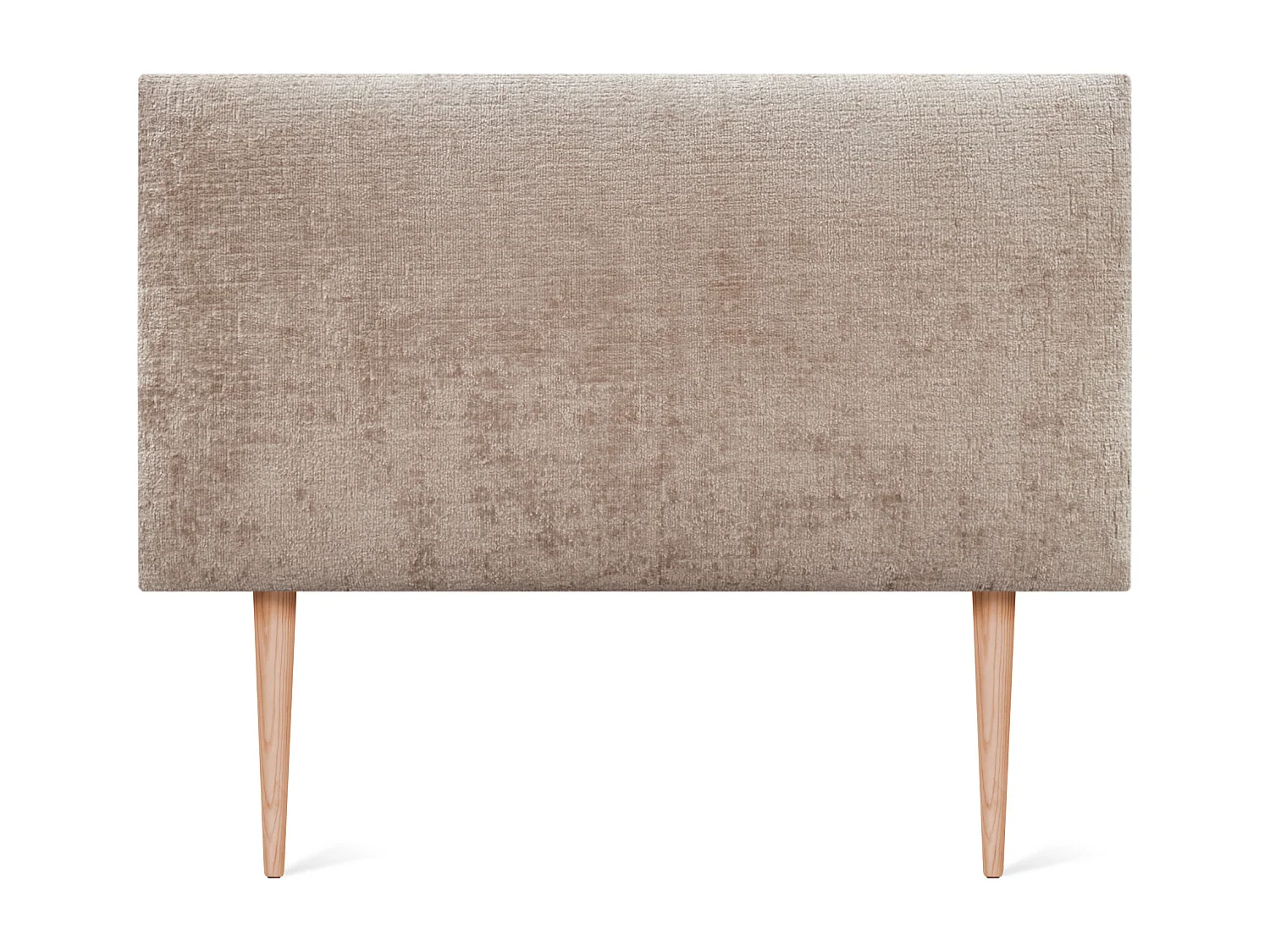 DHOME Kopfteil aus Naturwolle, 80 x 115 cm, mit Bettbeinen 80/90 – Hellbraun