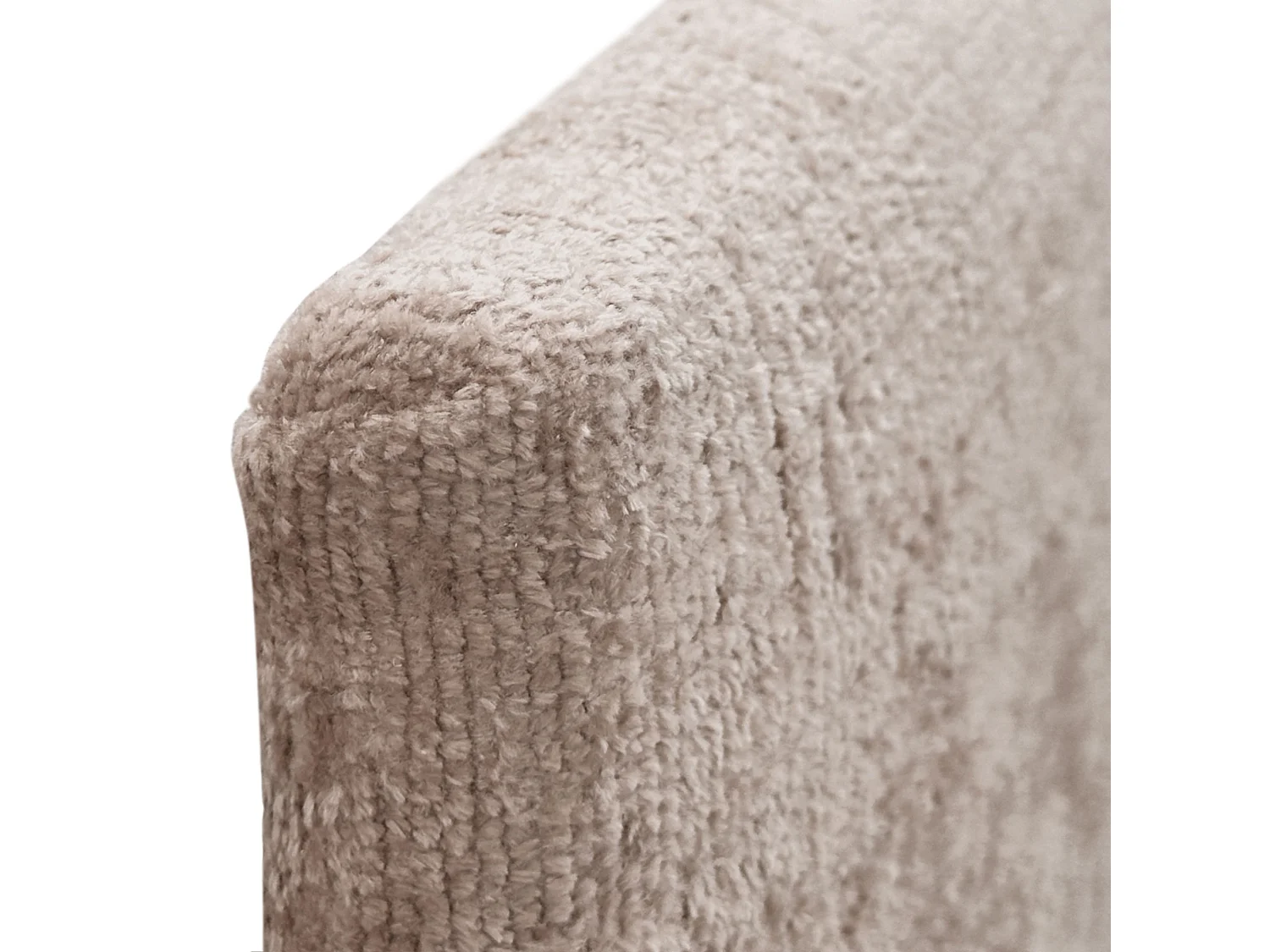 DHOME Tête de Lit Laine Naturelle 80x105cm avec Pieds de Lit 80/90 - Marron Clair