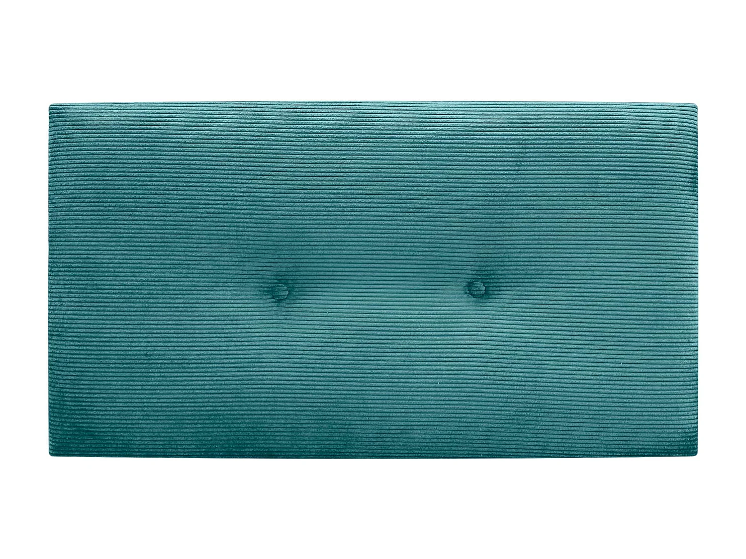 DHOME Einfarbiges Cord-Kopfteil mit Knöpfen 95x50 Betten 80/90 – Türkis