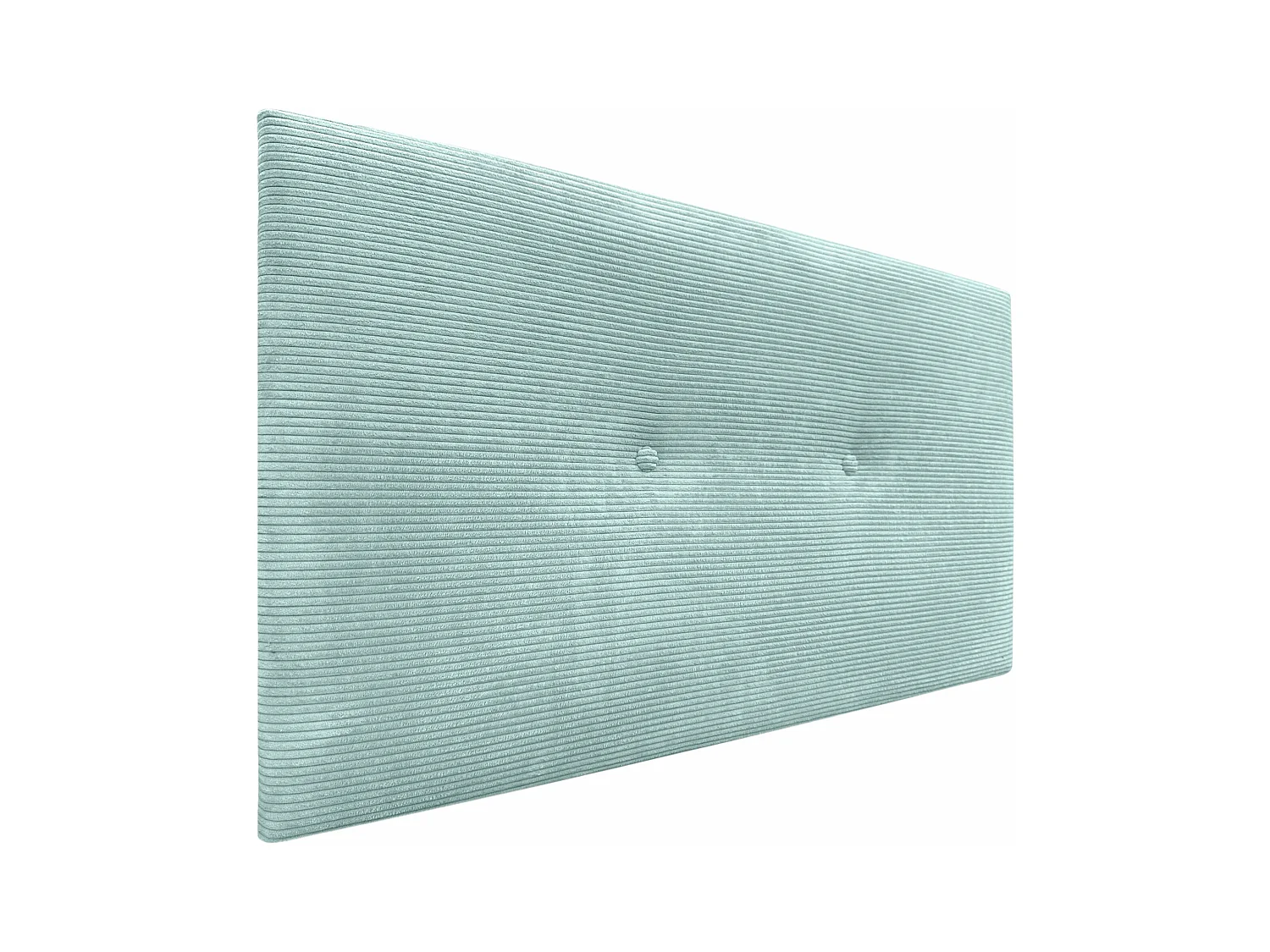 DHOME Tête de Lit Velours Côtelé Uni avec Boutons 160x50 Lits 150/160 - Vert Aqua