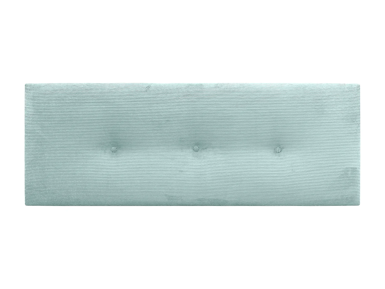 DHOME Tête de Lit Velours Côtelé Uni avec Boutons 160x50 Lits 150/160 - Vert Aqua