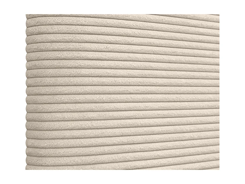 DHOME Tête de Lit Velours Côtelé Uni avec Boutons 95x105 avec Pieds de Lit 80/90 - Beige