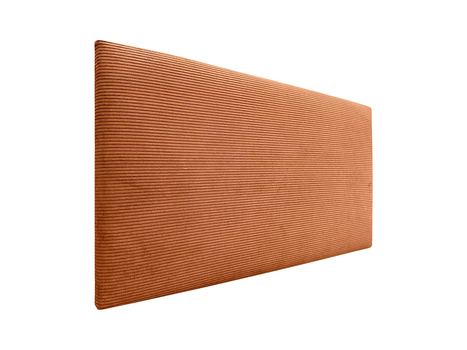 DHOME Tête de Lit Velours Côtelé Uni 110x60 Lits 105 - Orange