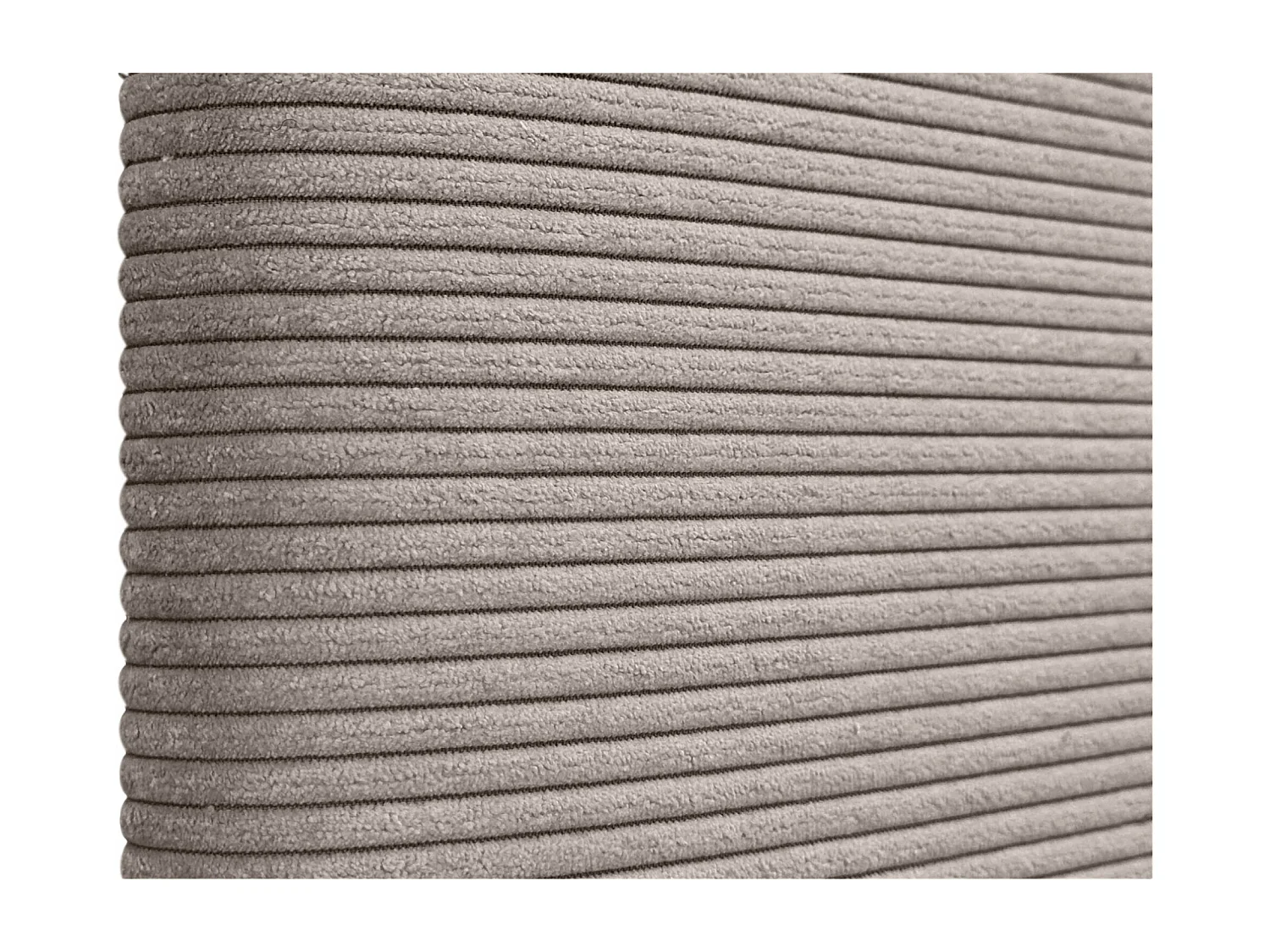 DHOME Tête de Lit Velours Côtelé Uni 150x115 avec Pieds de Lit 150/160 - Marron