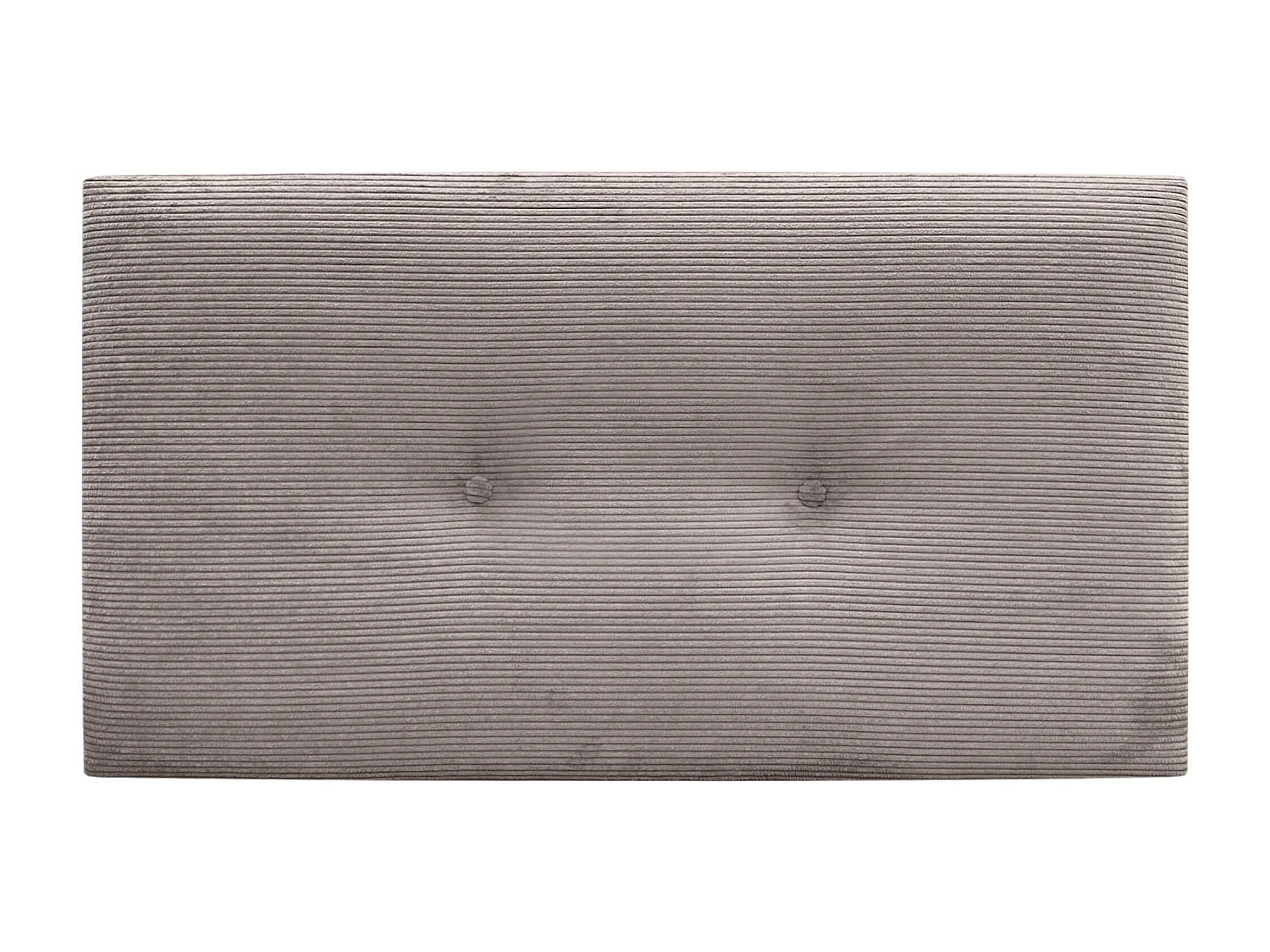 DHOME Effen corduroy hoofdeinde met knopen 80x50 bedden 80/90 - Bruin